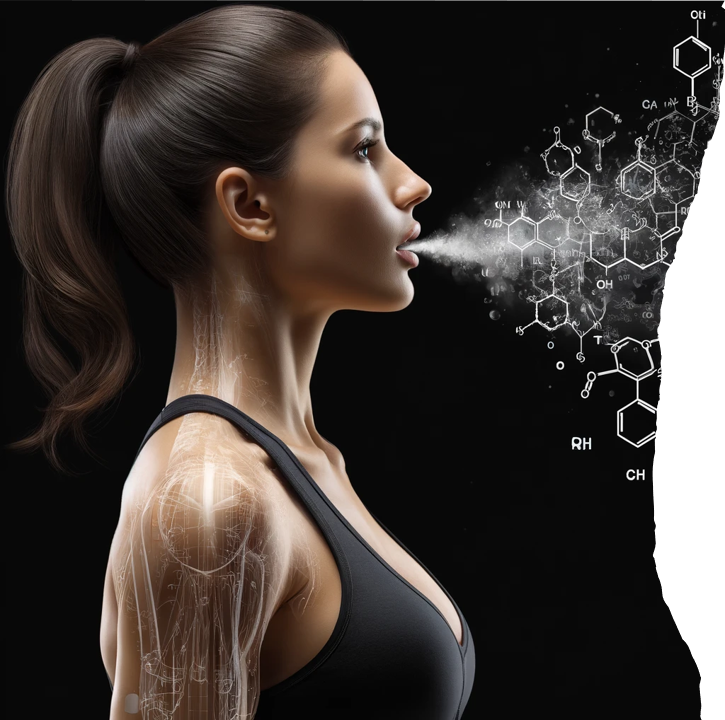 Human breath visualized as molecular VOC information